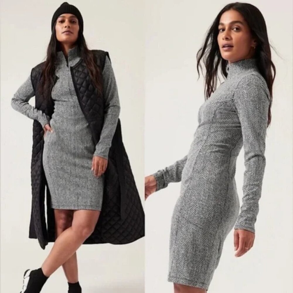 Athleta Delancey Textured Dress Size XS Travel Active Athleisure Sporty Athletic